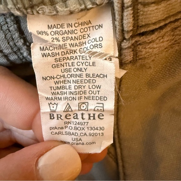 Prana | Tan Tall Straight Leg Stretch Pants | Sz 8T - Picture 5 of 5